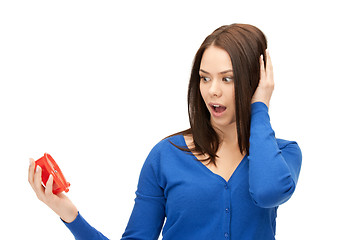 Image showing woman holding alarm clock