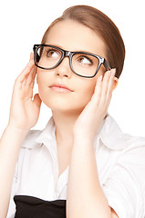 Image showing lovely woman in spectacles