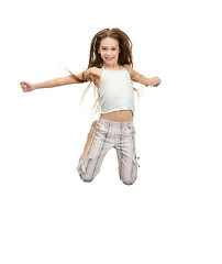 Image showing jumping teenage girl