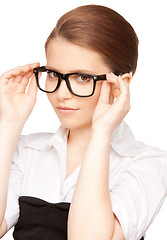 Image showing lovely woman in spectacles