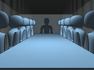 Image showing 3d meeting room