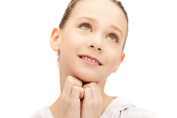 Image showing pensive teenage girl