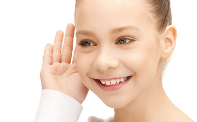 Image showing teenage girl listening gossip