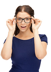 Image showing lovely woman in spectacles