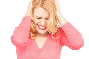 Image showing unhappy woman