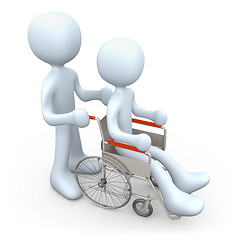 Image showing Person on Wheelchair