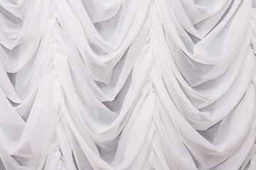 Image showing White curtain