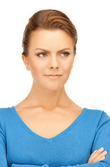 Image showing calm and friendly woman