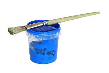 Image showing Blue paint