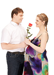 Image showing pregnant couple waiting for baby