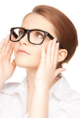 Image showing lovely woman in spectacles