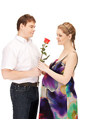 Image showing pregnant couple waiting for baby