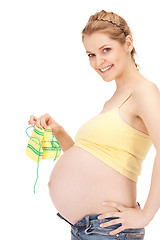 Image showing pregnant woman with socks