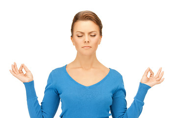 Image showing woman in meditation