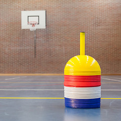 Image showing Interior of a gym at school