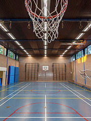 Image showing Interior of a gym at school