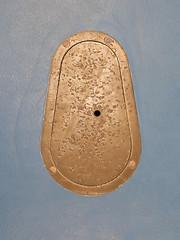 Image showing Cast iron manhole