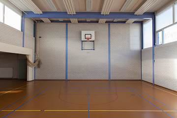 Image showing Interior of a gym at school