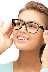 Image showing lovely woman in spectacles