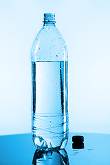 Image showing half bottle of water