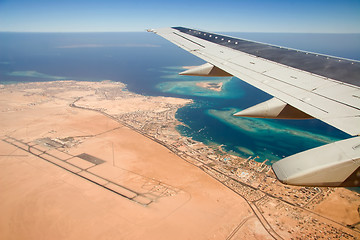 Image showing flying to Africa