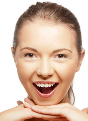 Image showing happy screaming teenage girl