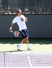 Image showing Roger Federer at Pacific Life Open