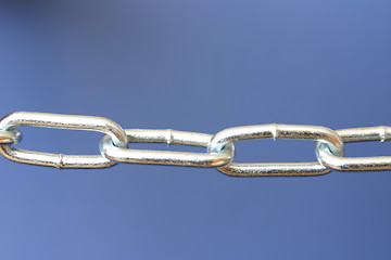 Image showing Chain on Blue