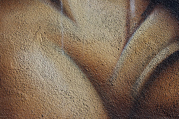 Image showing Grainy texture of a painted concrete wall