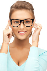 Image showing lovely woman in spectacles