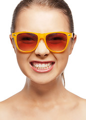 Image showing funny teenage girl in shades