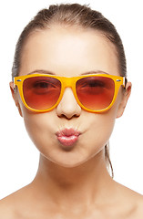 Image showing funny teenage girl in shades