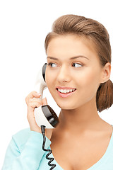 Image showing businesswoman with phone