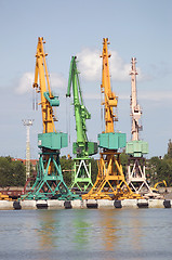 Image showing cranes