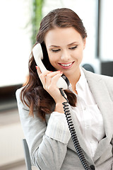 Image showing businesswoman with phone