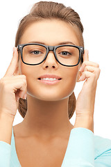 Image showing lovely woman in spectacles