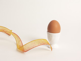 Image showing egg and ribbon