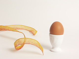 Image showing egg and ribbon