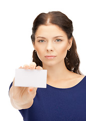 Image showing woman with business card