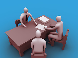 Image showing 3d people in an office.