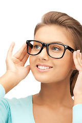 Image showing lovely woman in spectacles