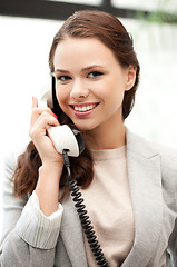 Image showing businesswoman with phone