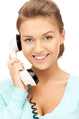 Image showing businesswoman with phone