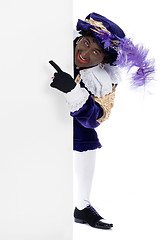 Image showing Zwarte Piet with whiteboard