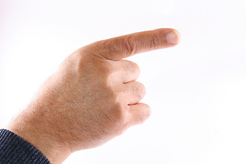 Image showing Pointing hand