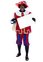 Image showing Zwarte Piet with whiteboard