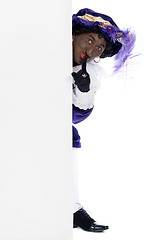 Image showing Zwarte Piet with whiteboard