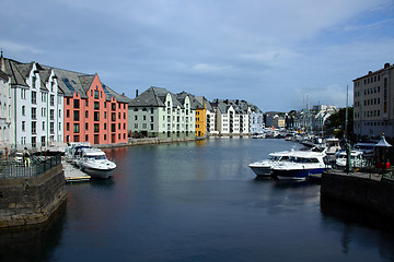 Image showing Brosundet Ålesund Norway