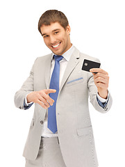 Image showing businessman with credit card