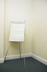 Image showing Blank flip chart